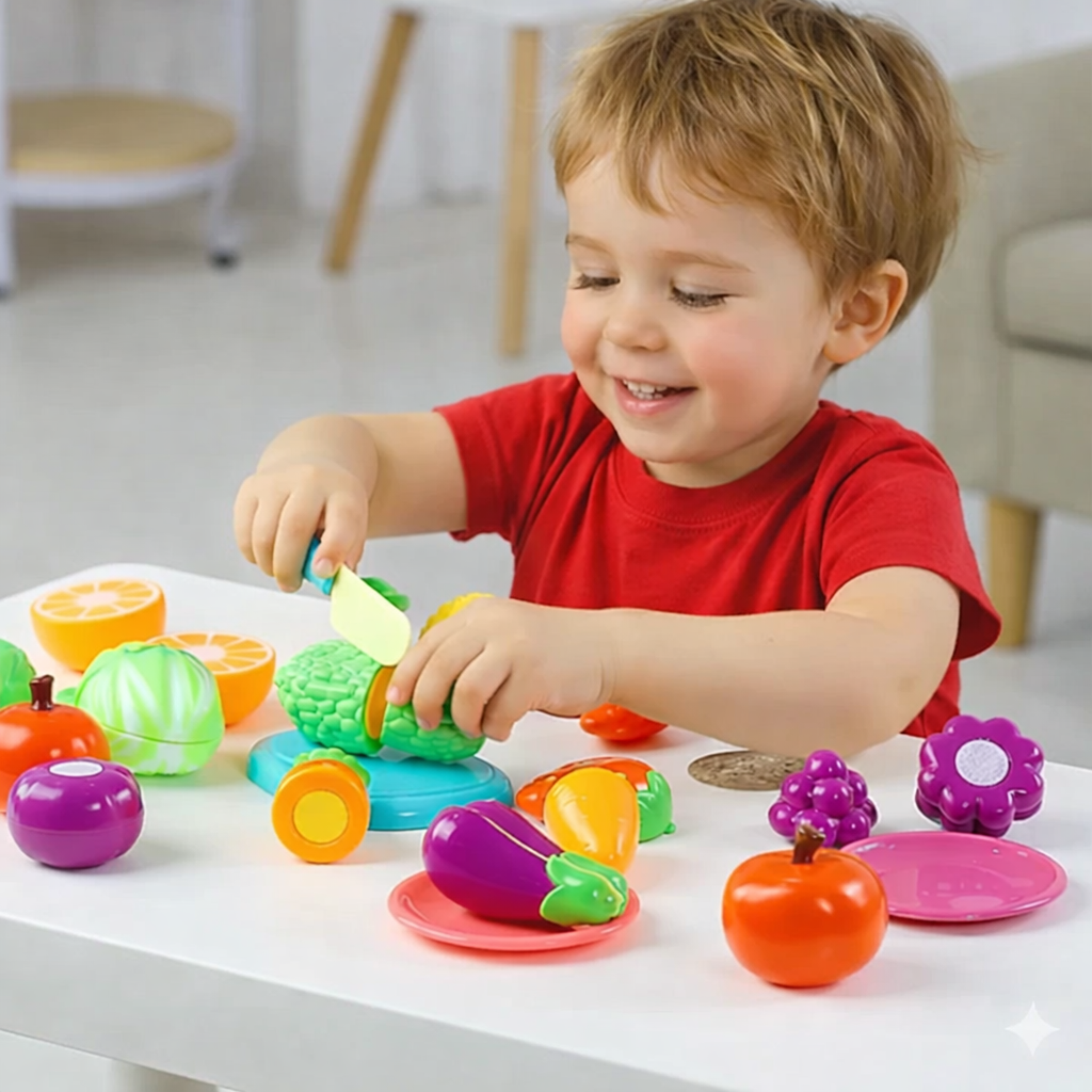 Fruit and Vegetable Cutting Play Set