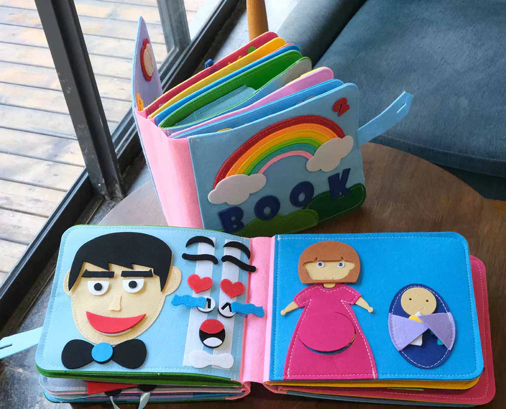 Interactive Felt Learning Book for Kids