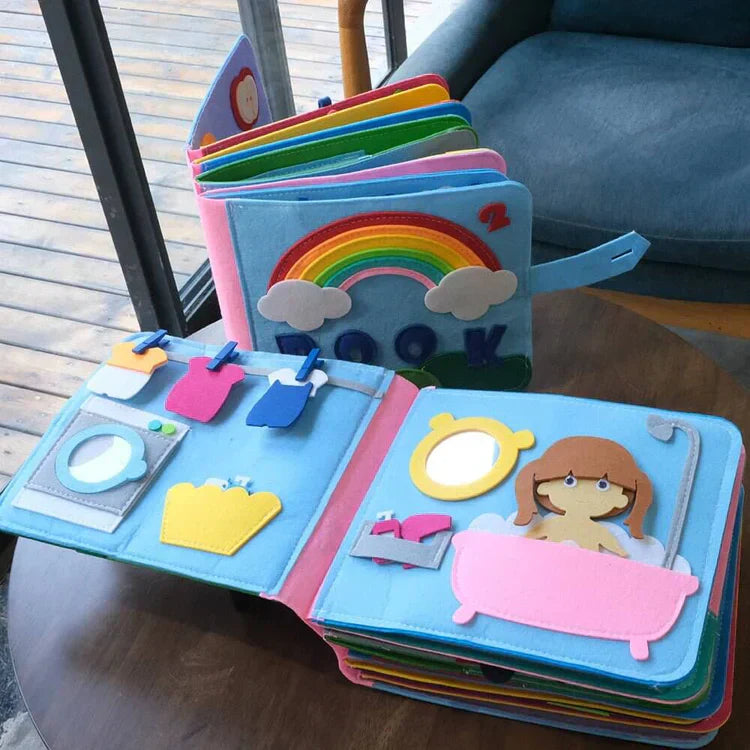 Interactive Felt Learning Book for Kids