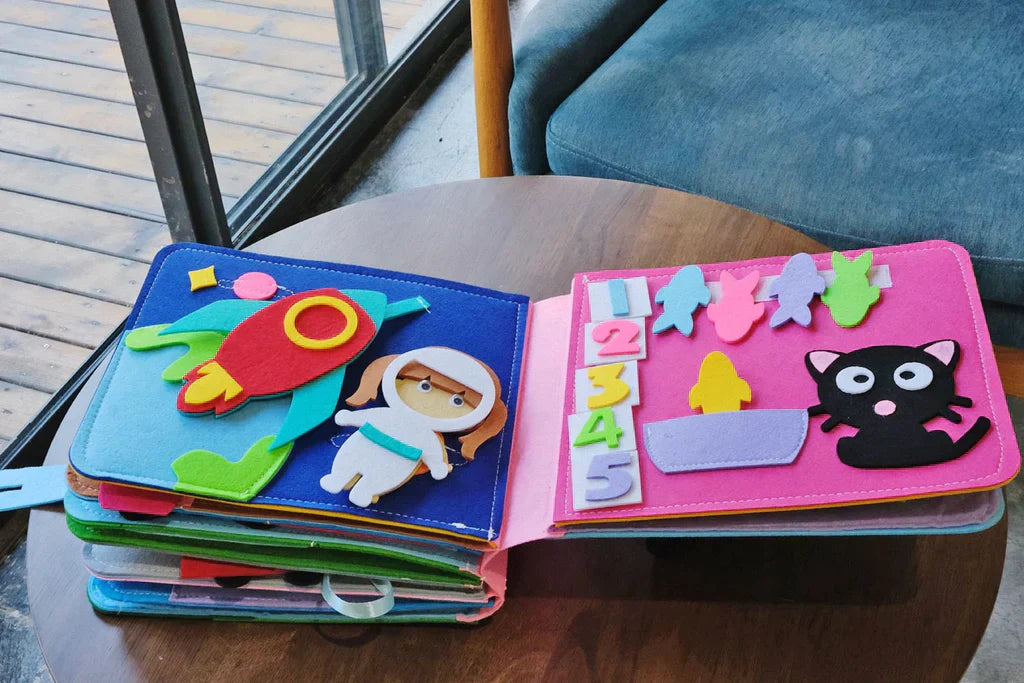 Interactive Felt Learning Book for Kids