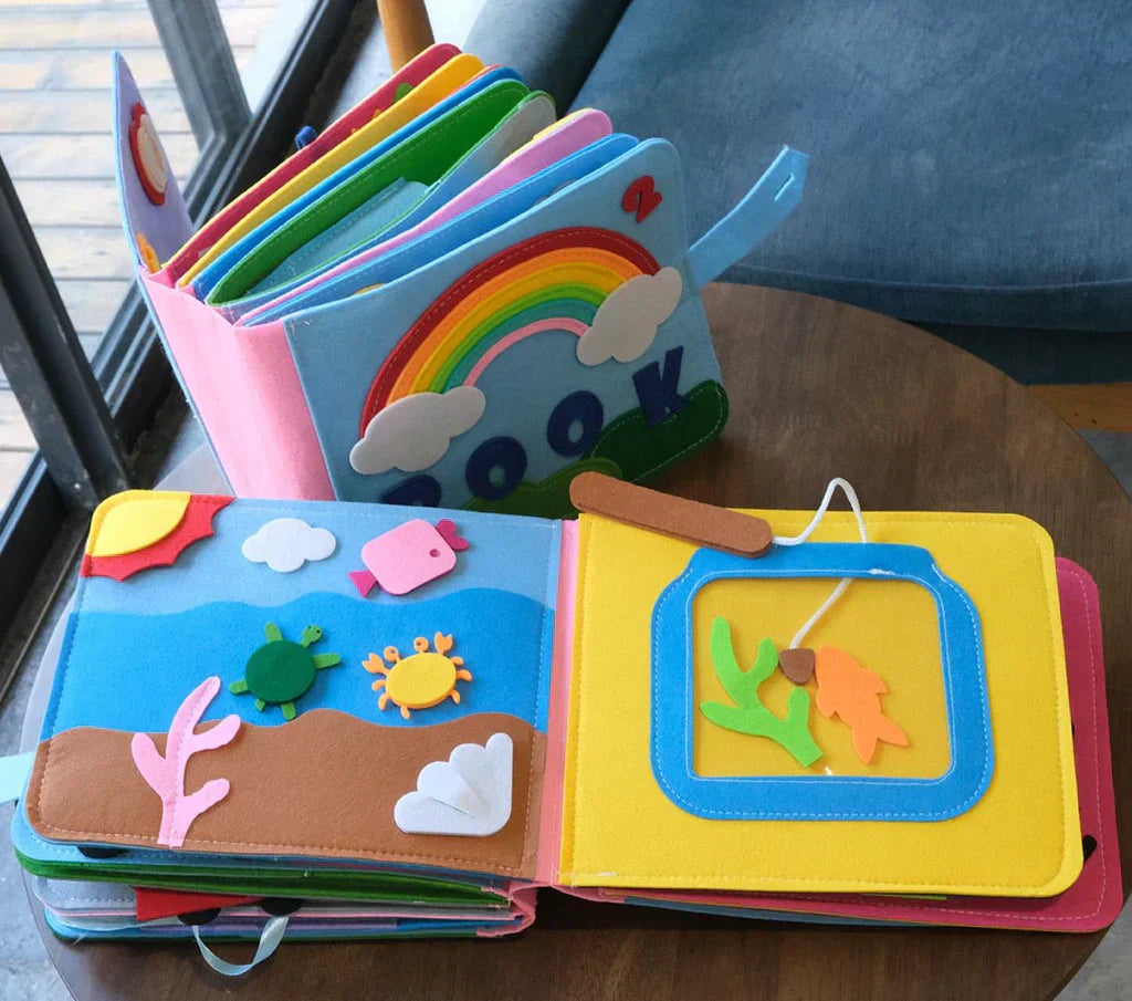 Interactive Felt Learning Book for Kids