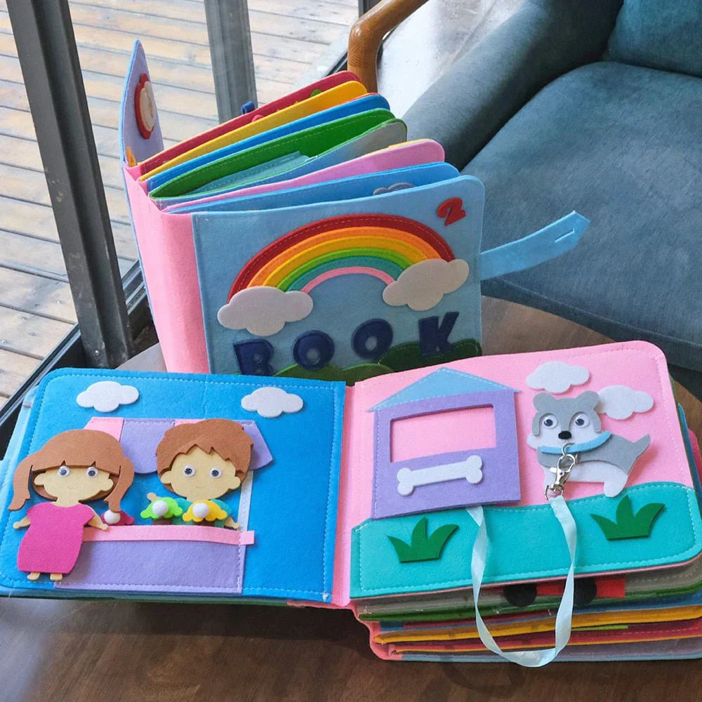 Interactive Felt Learning Book for Kids