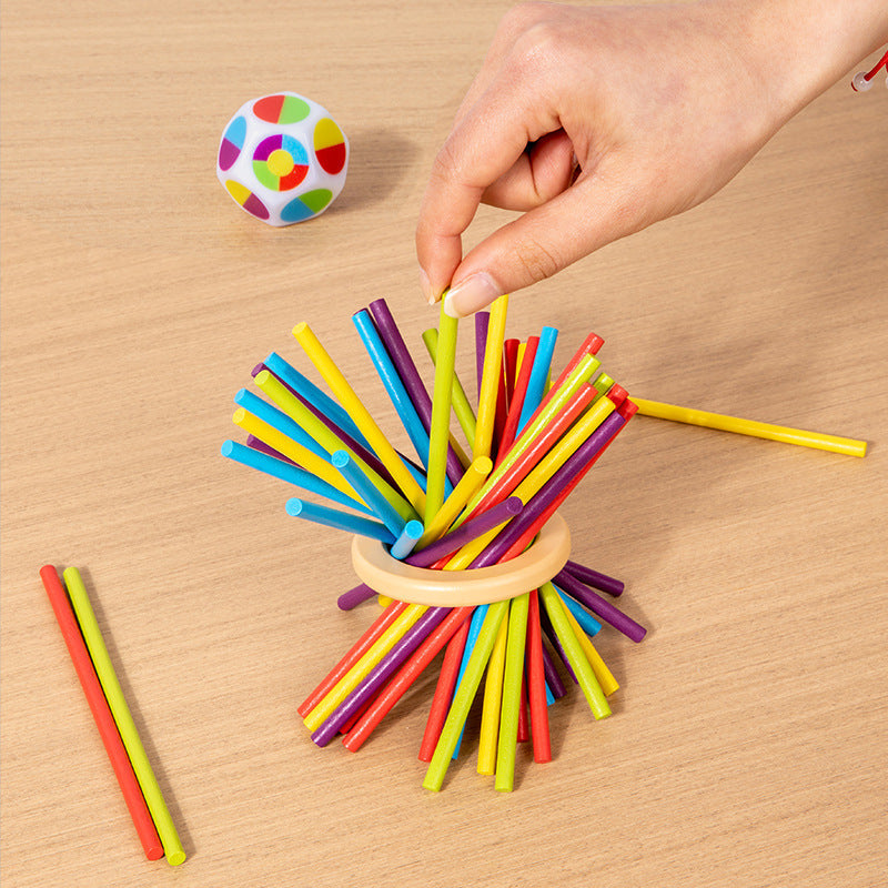 3-in-1 Wooden Ball and Stick Dexterity Game