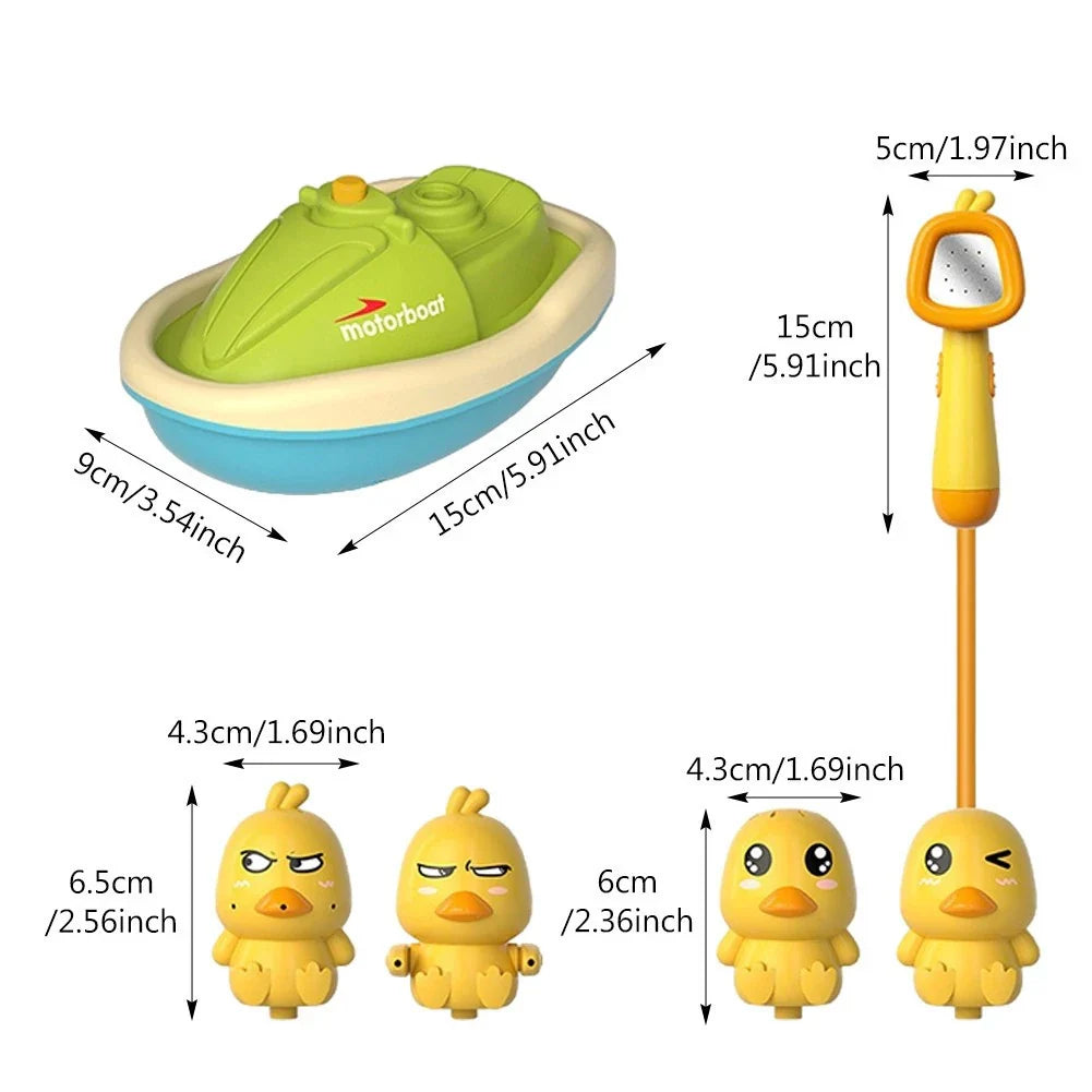 Duck Bath Toy with Shower Head for Kids