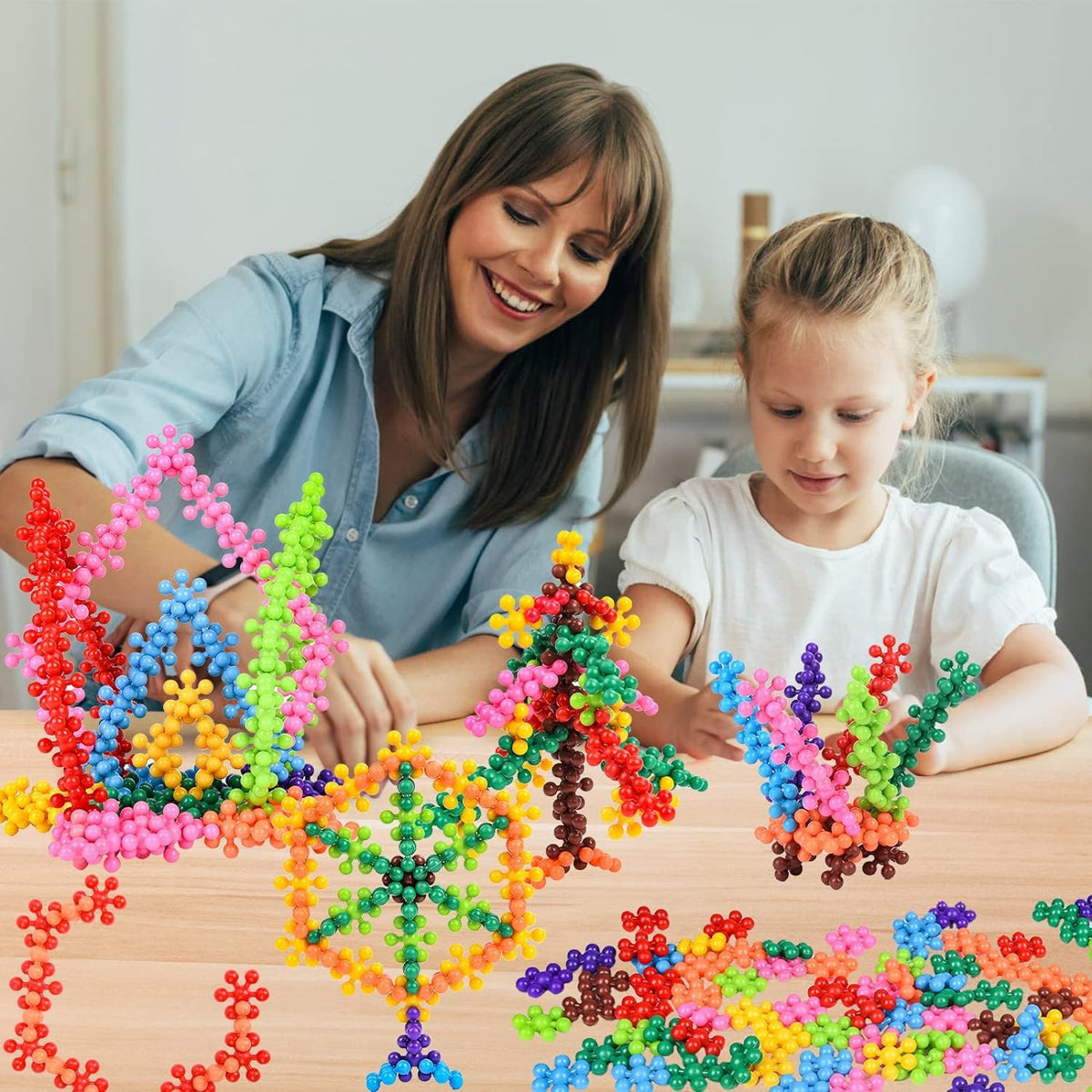 Creative Snowflake Building Blocks