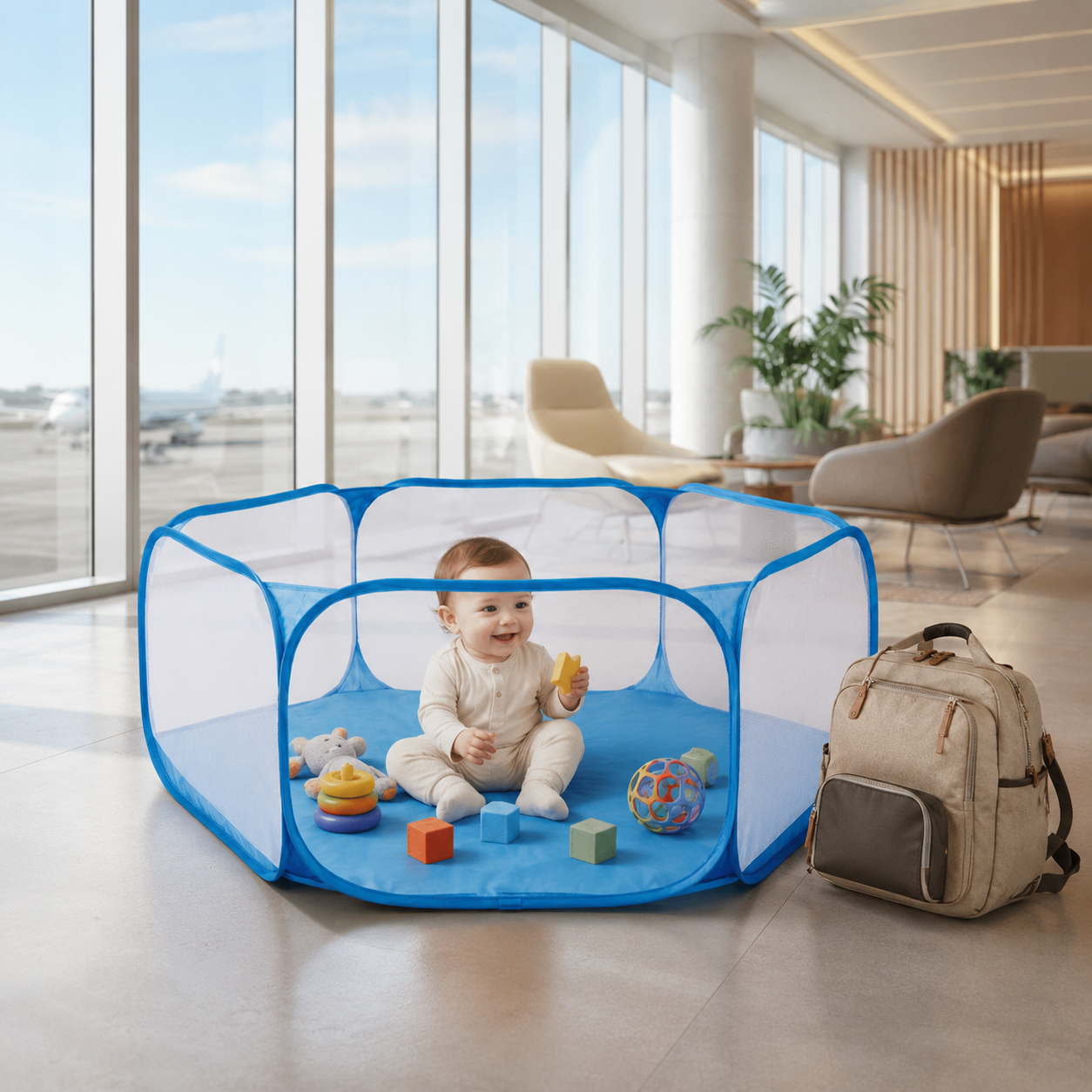 Foldable Travel Playpen for Toddlers