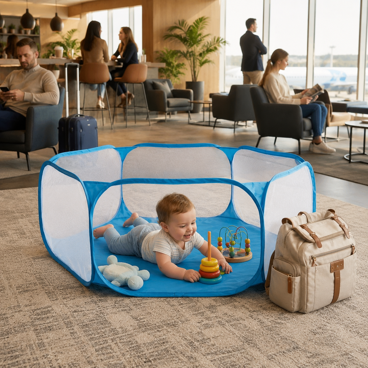 Foldable Travel Playpen for Toddlers