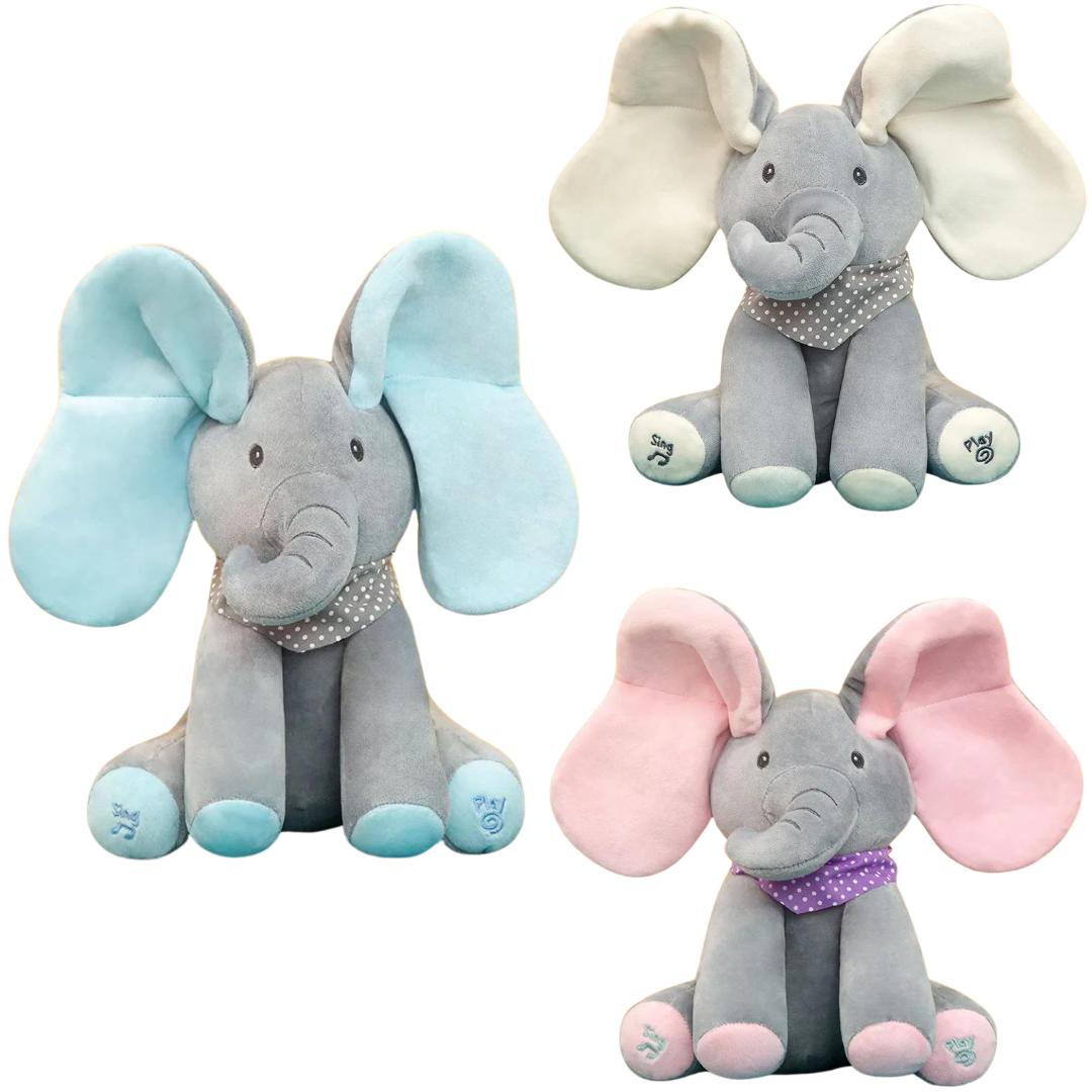 Singing Elephant Peekaboo Plush Toy