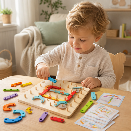 Montessori Peg Board Learning Puzzle