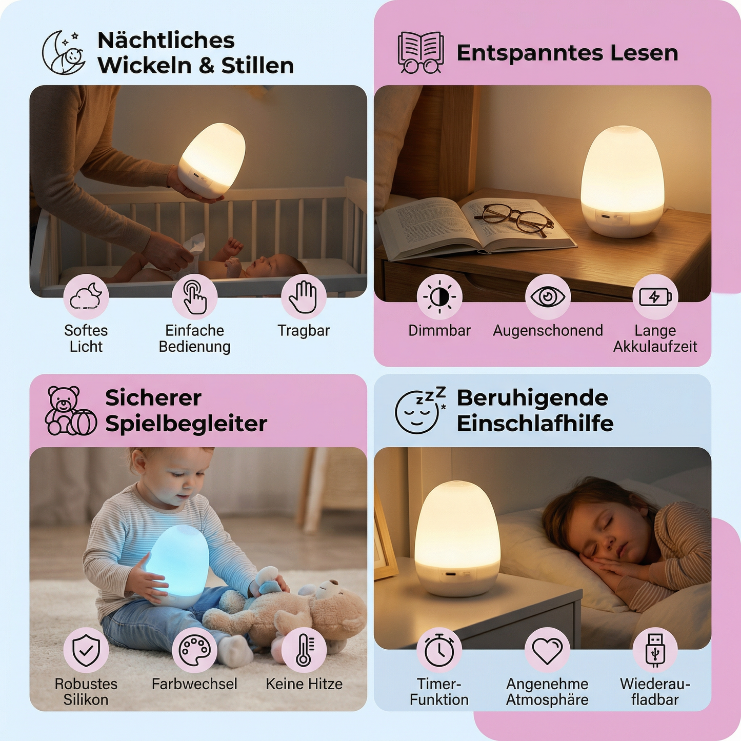 Soft Silicone LED Night Light