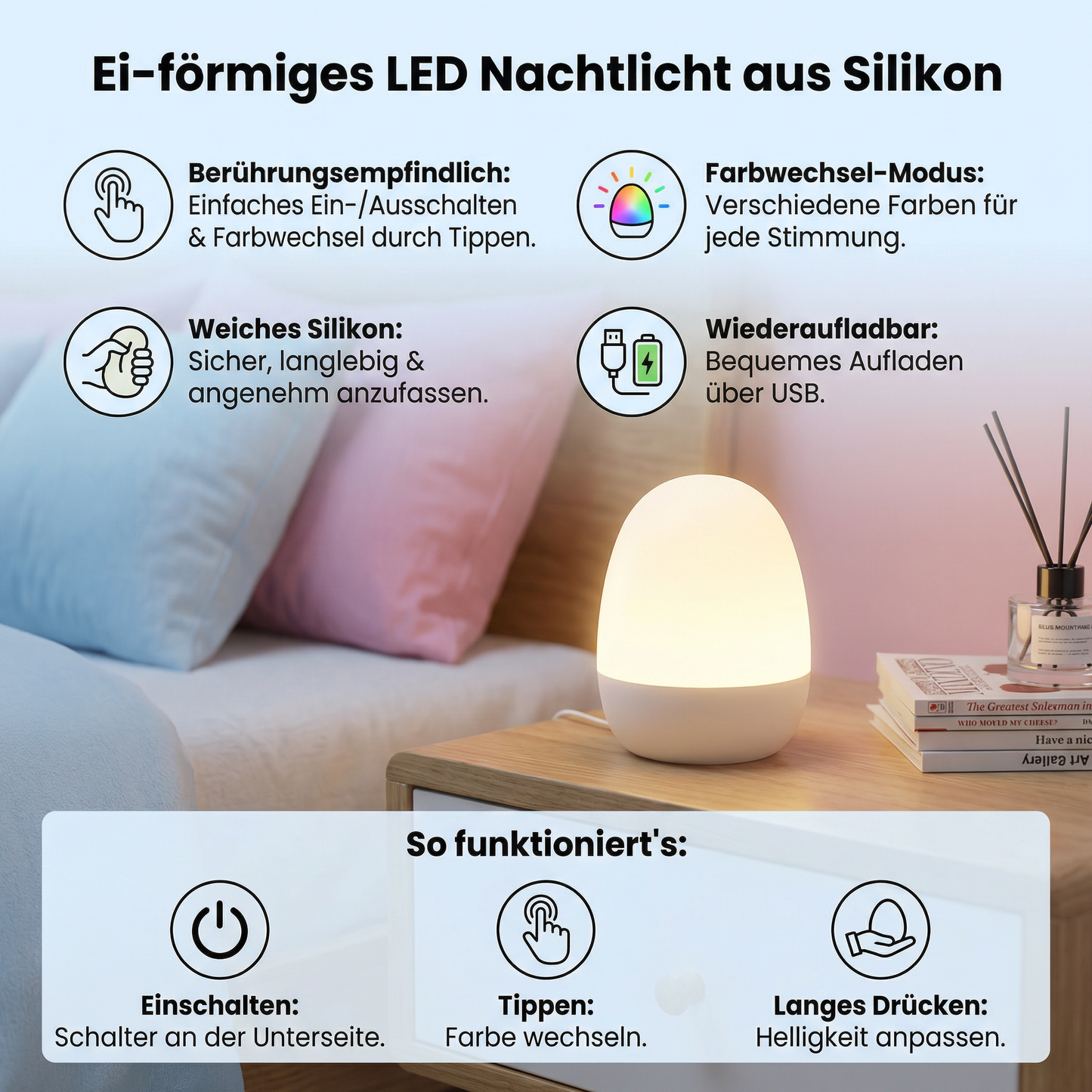 Soft Silicone LED Night Light