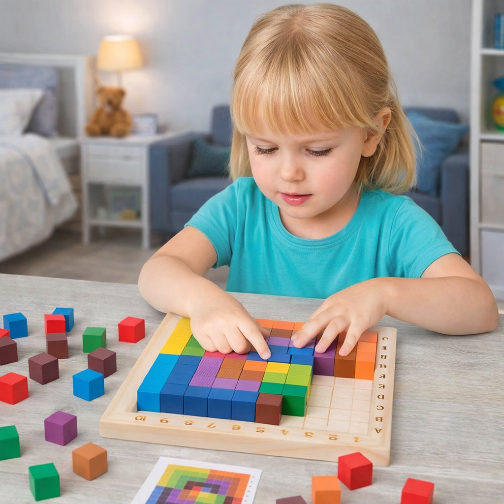Montessori Colour and Number Building Blocks